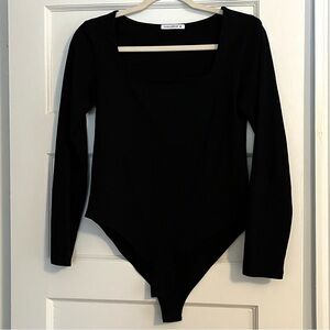 Black Long Sleeve Bodysuit
